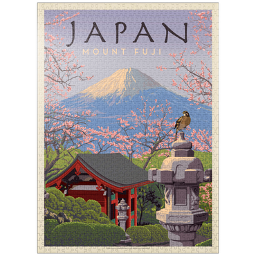 puzzleplate Japan: Mount Fuji, Vintage Poster 1000 Jigsaw Puzzle