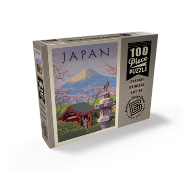 Japan: Mount Fuji, Vintage Poster 100 Jigsaw Puzzle box view2