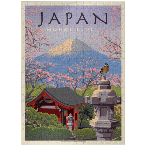 puzzleplate Japan: Mount Fuji, Vintage Poster 300 Jigsaw Puzzle