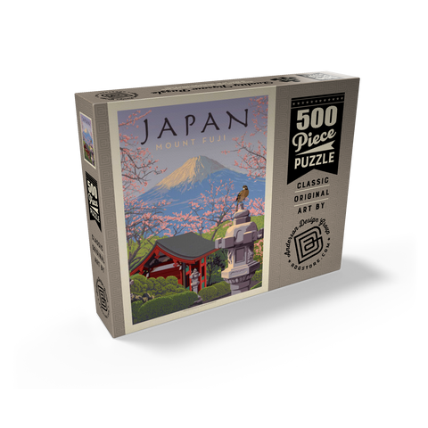 Japan: Mount Fuji, Vintage Poster 500 Jigsaw Puzzle box view2
