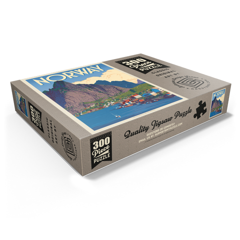 Norway: The Land of Fjords, Vintage Poster 300 Jigsaw Puzzle box view1