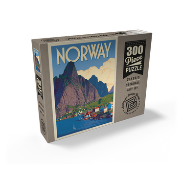 Norway: The Land of Fjords, Vintage Poster 300 Jigsaw Puzzle box view2