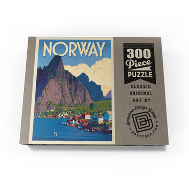Norway: The Land of Fjords, Vintage Poster 300 Jigsaw Puzzle box view3