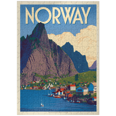 puzzleplate Norway: The Land of Fjords, Vintage Poster 300 Jigsaw Puzzle