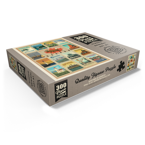 Canada Travel, Collage, Vintage Poster 300 Jigsaw Puzzle box view1