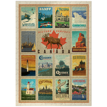 puzzleplate Canada Travel, Collage, Vintage Poster 300 Jigsaw Puzzle