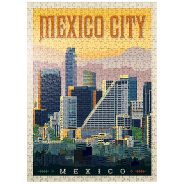 puzzleplate Mexico: Mexico City, Vintage Poster 500 Jigsaw Puzzle