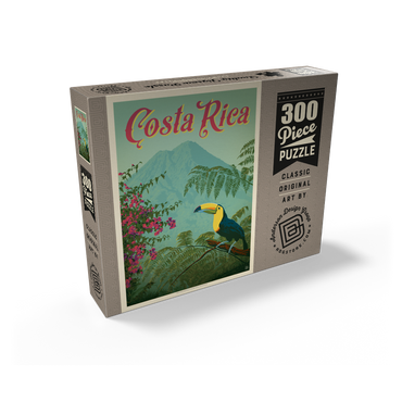Costa Rica: Toucan in the jungle, Vintage Poster 300 Jigsaw Puzzle box view2