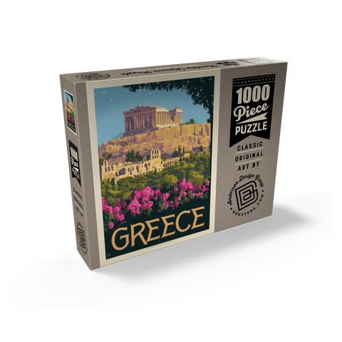 Greece: The Parthenon, Vintage Poster 1000 Jigsaw Puzzle box view2