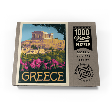Greece: The Parthenon, Vintage Poster 1000 Jigsaw Puzzle box view3