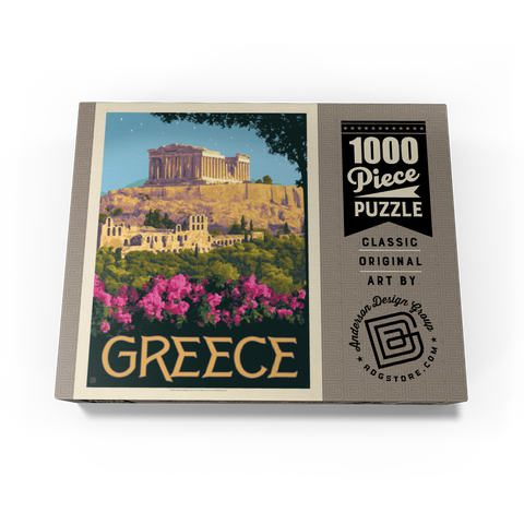 Greece: The Parthenon, Vintage Poster 1000 Jigsaw Puzzle box view3