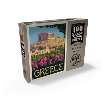 Greece: The Parthenon, Vintage Poster 100 Jigsaw Puzzle box view2