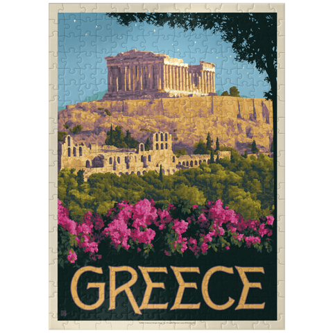 puzzleplate Greece: The Parthenon, Vintage Poster 300 Jigsaw Puzzle