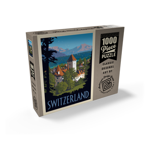 Switzerland, Vintage Travel Poster 1000 Jigsaw Puzzle box view2