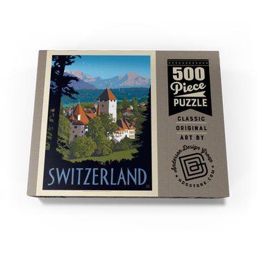 Switzerland, Vintage Travel Poster 500 Jigsaw Puzzle box view3