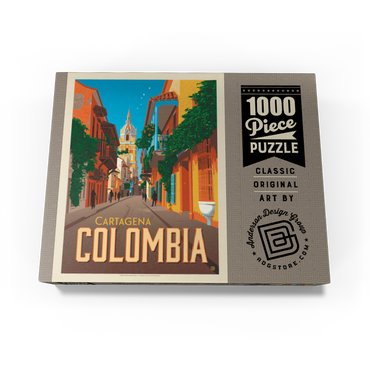 Colombia: Cartagena, Vintage Poster 1000 Jigsaw Puzzle box view3