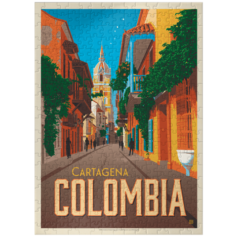 puzzleplate Colombia: Cartagena, Vintage Poster 300 Jigsaw Puzzle