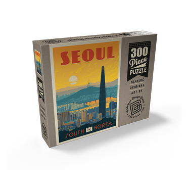 South Korea: Seoul, Vintage Poster 300 Jigsaw Puzzle box view2