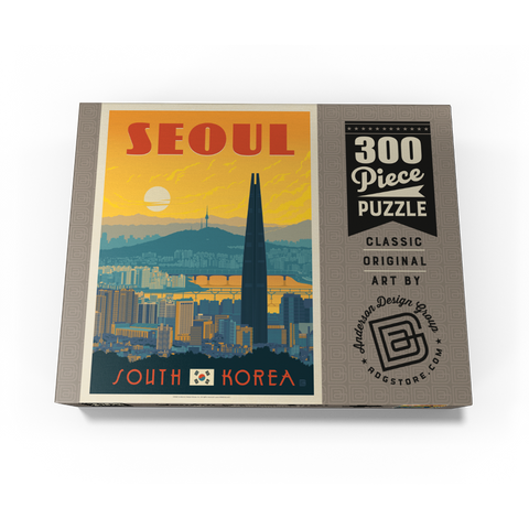 South Korea: Seoul, Vintage Poster 300 Jigsaw Puzzle box view3