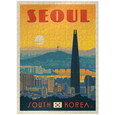 puzzleplate South Korea: Seoul, Vintage Poster 300 Jigsaw Puzzle