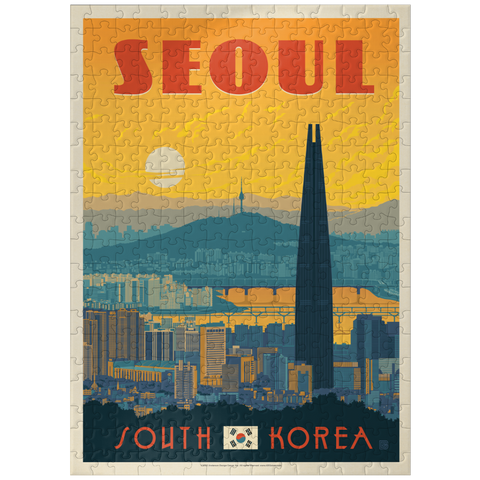 puzzleplate South Korea: Seoul, Vintage Poster 300 Jigsaw Puzzle