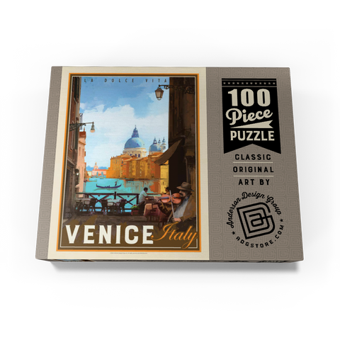 Italy, Venice: La Dolce Vita, Vintage Poster 100 Jigsaw Puzzle box view3