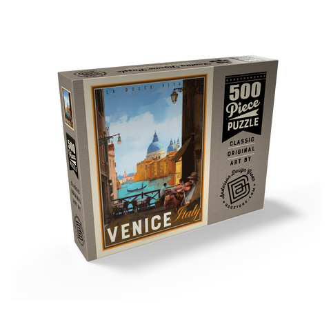 Italy, Venice: La Dolce Vita, Vintage Poster 500 Jigsaw Puzzle box view2