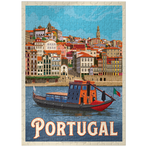 puzzleplate Portugal: Porto District, Vintage Poster 300 Jigsaw Puzzle