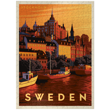puzzleplate Sweden: Stockholm, Vintage Poster 300 Jigsaw Puzzle