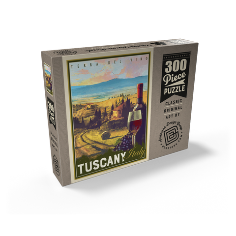 Italy, Tuscany: Terra Del Vino, Vintage Poster 300 Jigsaw Puzzle box view2