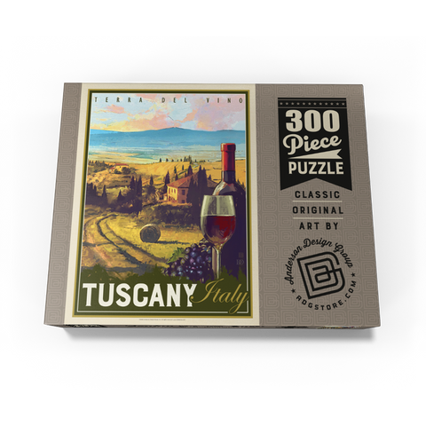 Italy, Tuscany: Terra Del Vino, Vintage Poster 300 Jigsaw Puzzle box view3