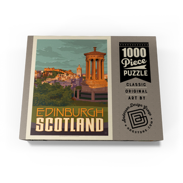 Scotland: Edinburgh, Vintage Poster 1000 Jigsaw Puzzle box view3