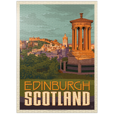 puzzleplate Scotland: Edinburgh, Vintage Poster 1000 Jigsaw Puzzle