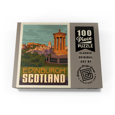 Scotland: Edinburgh, Vintage Poster 100 Jigsaw Puzzle box view3