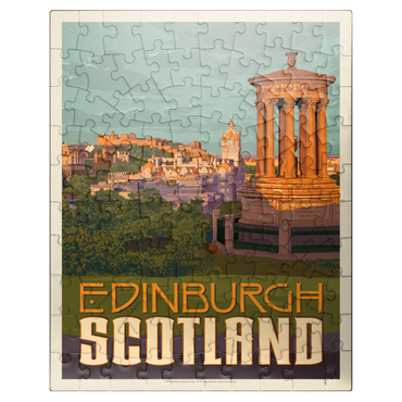 puzzleplate Scotland: Edinburgh, Vintage Poster 100 Jigsaw Puzzle