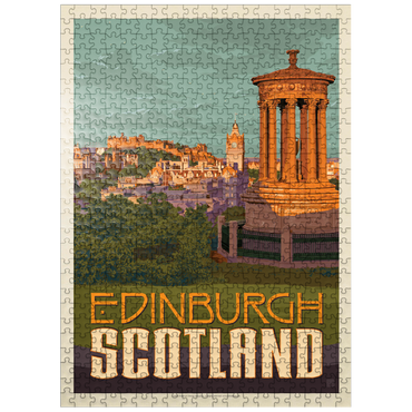 puzzleplate Scotland: Edinburgh, Vintage Poster 500 Jigsaw Puzzle