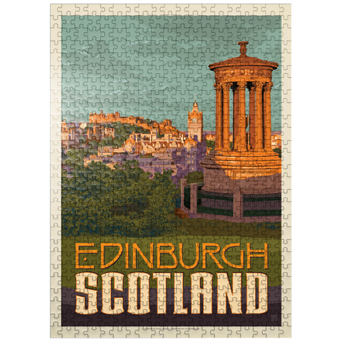 puzzleplate Scotland: Edinburgh, Vintage Poster 500 Jigsaw Puzzle