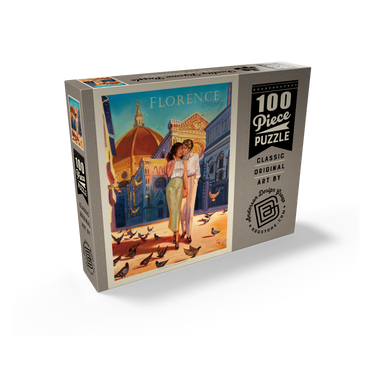 Italy: Florence Fling, Vintage Poster 100 Jigsaw Puzzle box view2