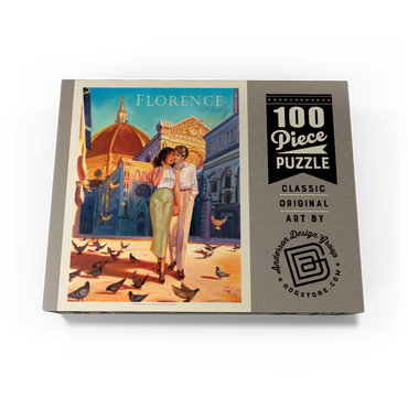 Italy: Florence Fling, Vintage Poster 100 Jigsaw Puzzle box view3