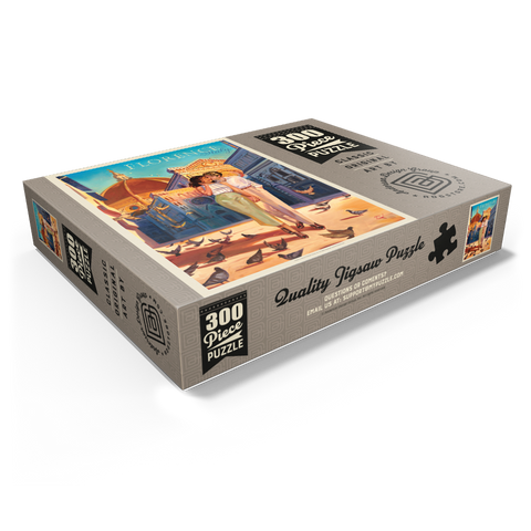 Italy: Florence Fling, Vintage Poster 300 Jigsaw Puzzle box view1