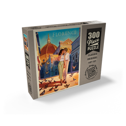 Italy: Florence Fling, Vintage Poster 300 Jigsaw Puzzle box view2