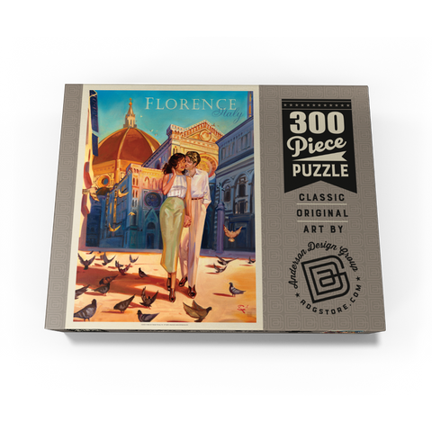 Italy: Florence Fling, Vintage Poster 300 Jigsaw Puzzle box view3