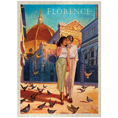 puzzleplate Italy: Florence Fling, Vintage Poster 300 Jigsaw Puzzle