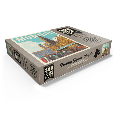 Germany: Munich, Vintage Poster 300 Jigsaw Puzzle box view1