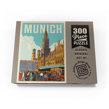 Germany: Munich, Vintage Poster 300 Jigsaw Puzzle box view3
