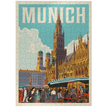 puzzleplate Germany: Munich, Vintage Poster 300 Jigsaw Puzzle