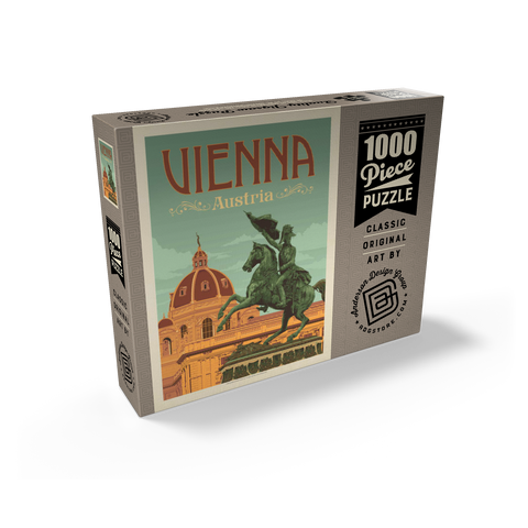 Austria: Vienna, Vintage Poster 1000 Jigsaw Puzzle box view2