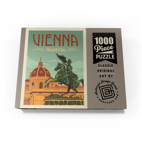 Austria: Vienna, Vintage Poster 1000 Jigsaw Puzzle box view3
