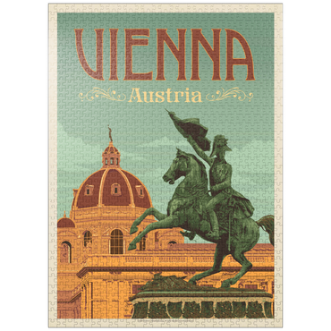 puzzleplate Austria: Vienna, Vintage Poster 1000 Jigsaw Puzzle