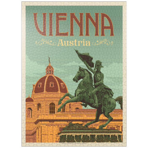 puzzleplate Austria: Vienna, Vintage Poster 1000 Jigsaw Puzzle